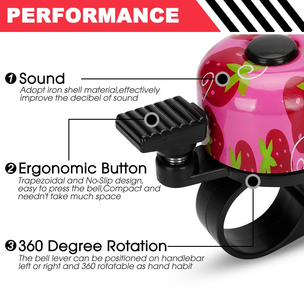 Alloy Bicycle Bell – Loud Metal Sound Alarm for Mountain & Road Bikes, Handlebar Safety Ring