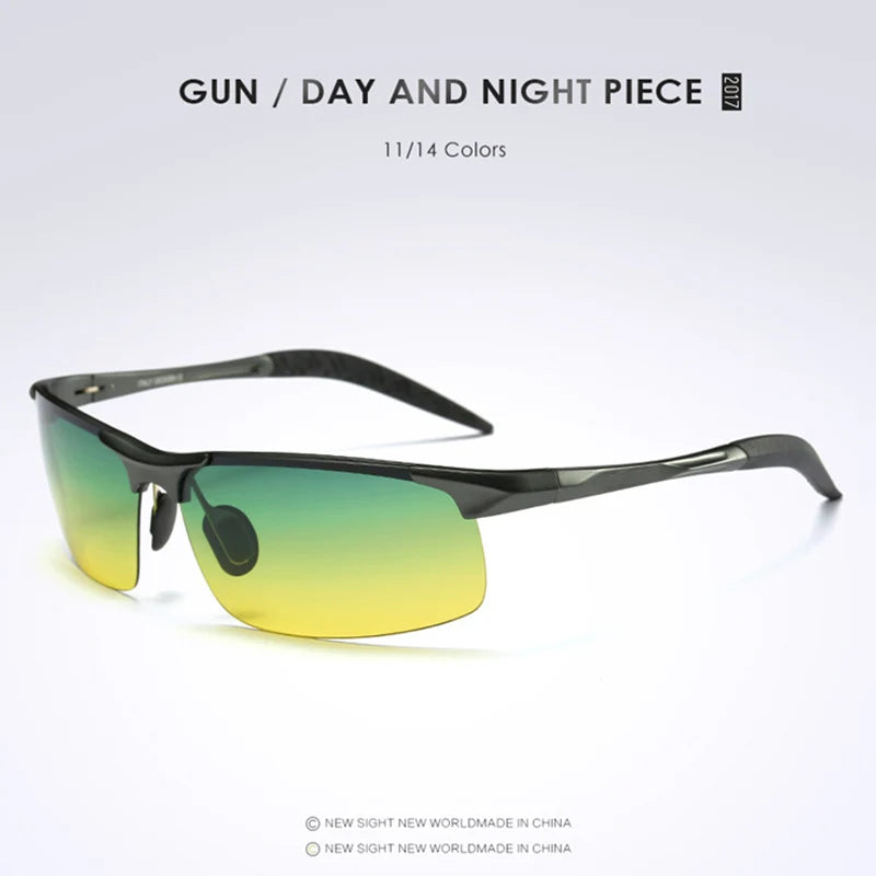 CoolPandas Polarized Driving Sunglasses – Men’s & Women’s Night Vision UV400 Goggles, Anti-Glare Eyewear for Day & Night