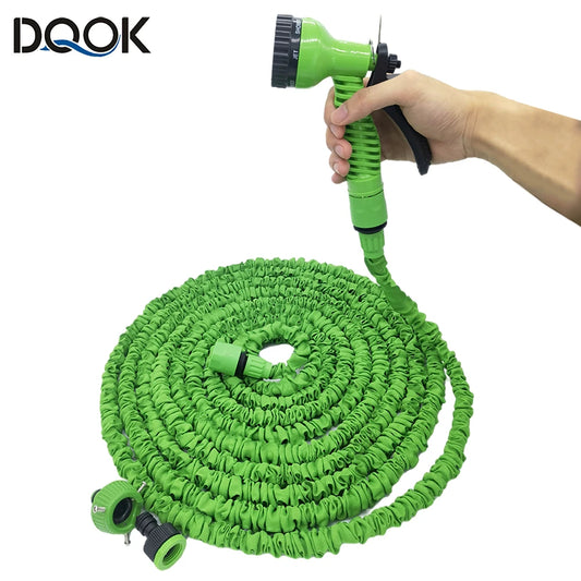 Expandable Garden Hose Pipe with 7-Pattern Spray Gun & Foam Pot – Flexible Water Hose for Garden & Car Wash