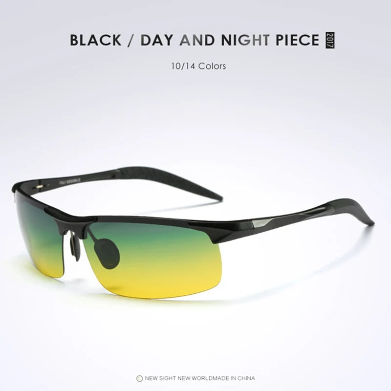 CoolPandas Polarized Driving Sunglasses – Men’s & Women’s Night Vision UV400 Goggles, Anti-Glare Eyewear for Day & Night