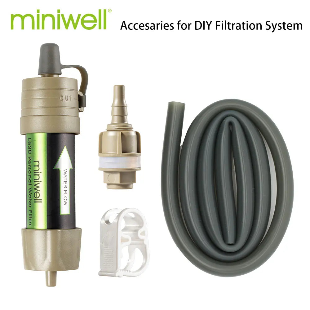 Miniwell Portable Camping Water Filter – 2000L Capacity | Outdoor Emergency Survival Gear