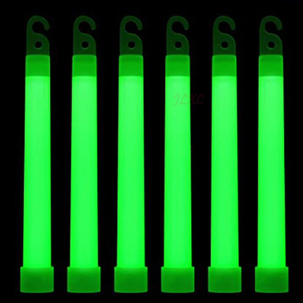 10PCS 6-Inch Green Glow Sticks – Emergency Chemical Light for Camping, Survival, Earthquakes & Power Outages