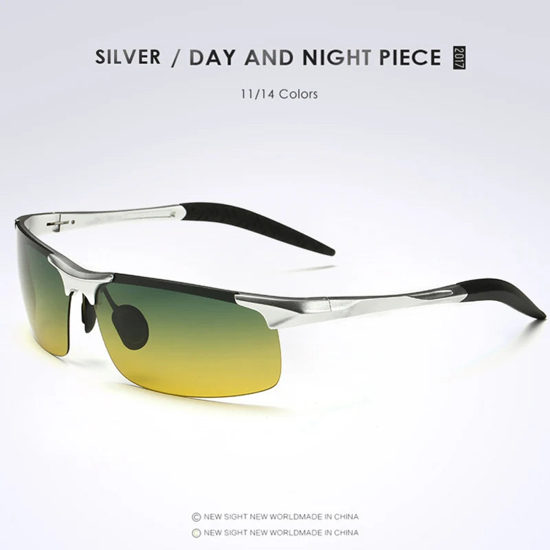CoolPandas Polarized Driving Sunglasses – Men’s & Women’s Night Vision UV400 Goggles, Anti-Glare Eyewear for Day & Night