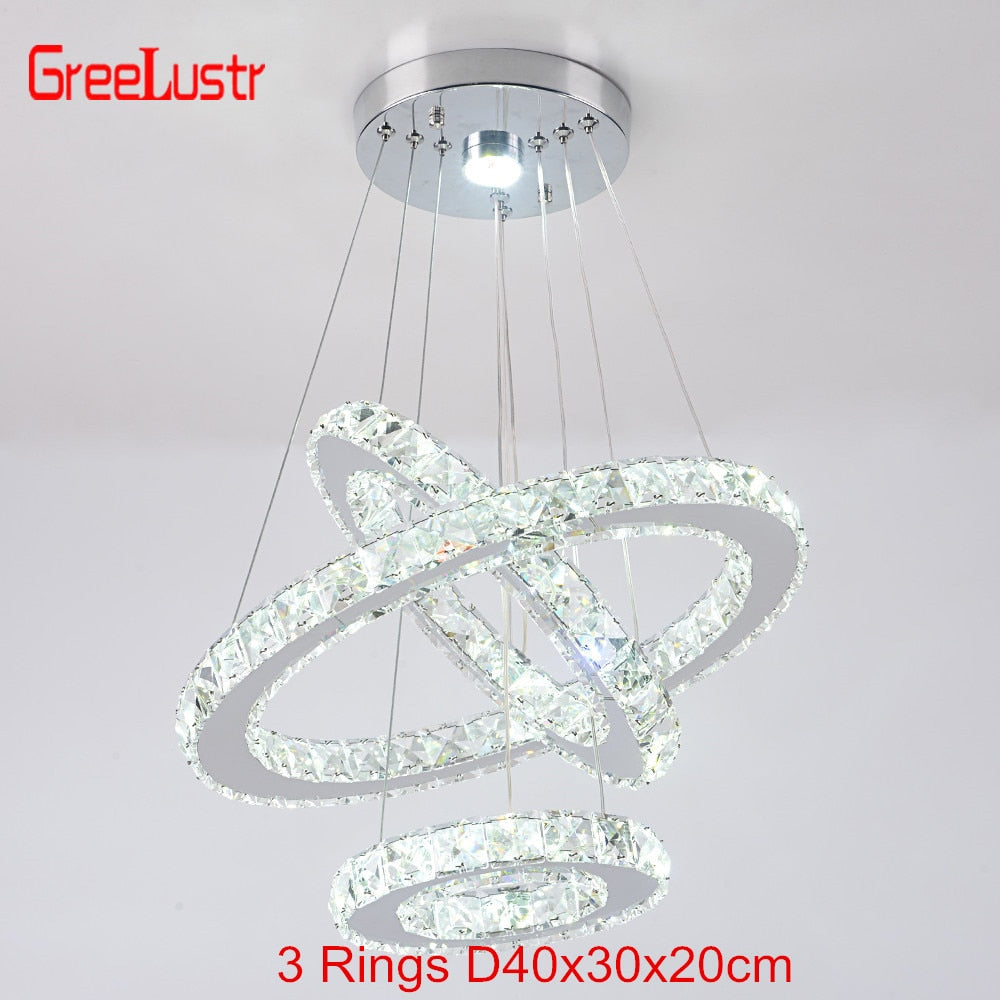 Contemporary K9 Crystal LED Chandelier: Chrome Lustre Ceiling Pendant Lamp for Modern Living Rooms