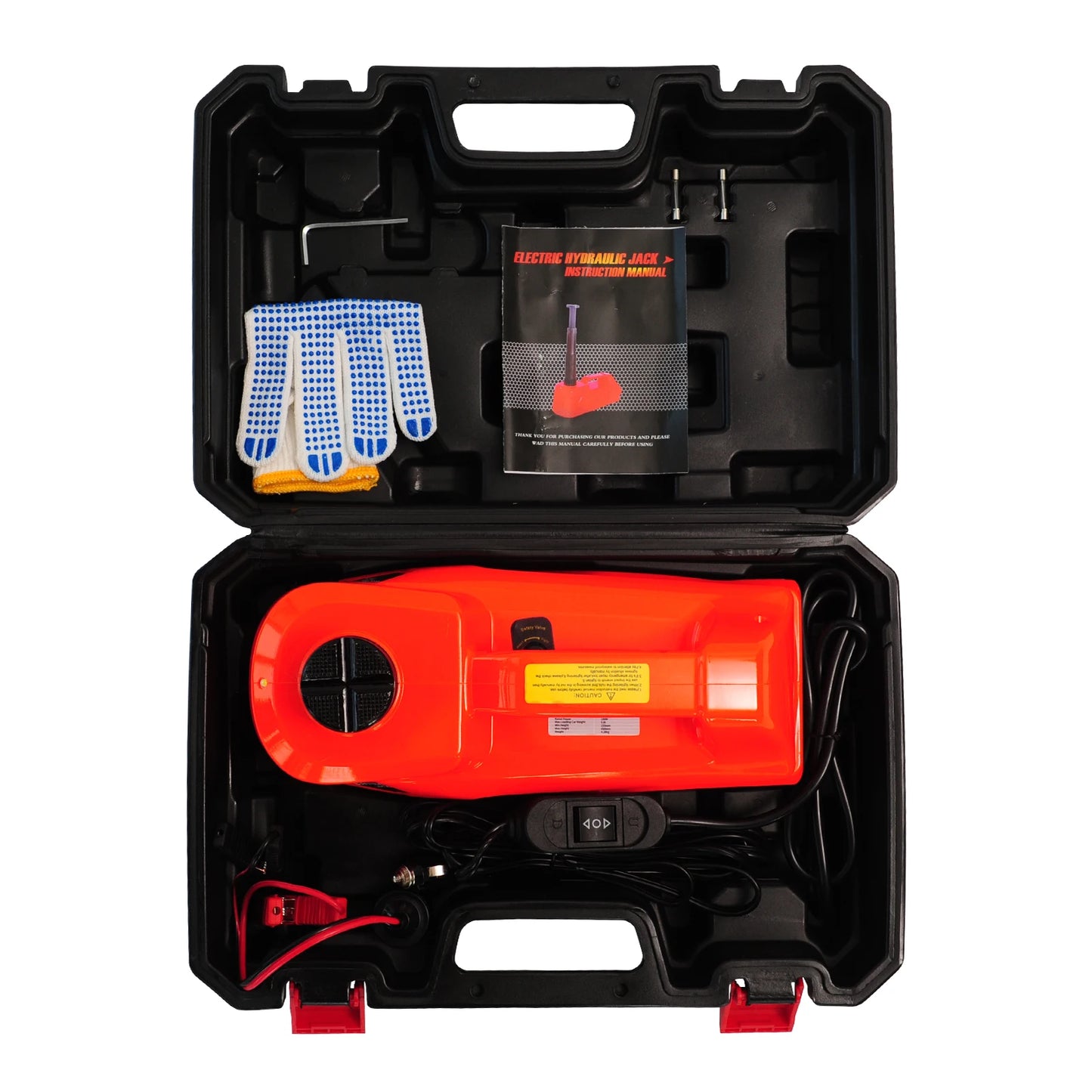 5-Ton Electric Hydraulic Car Jack – 155–530mm Lift Height, Emergency Repair Tool for SUVs & Garage Use