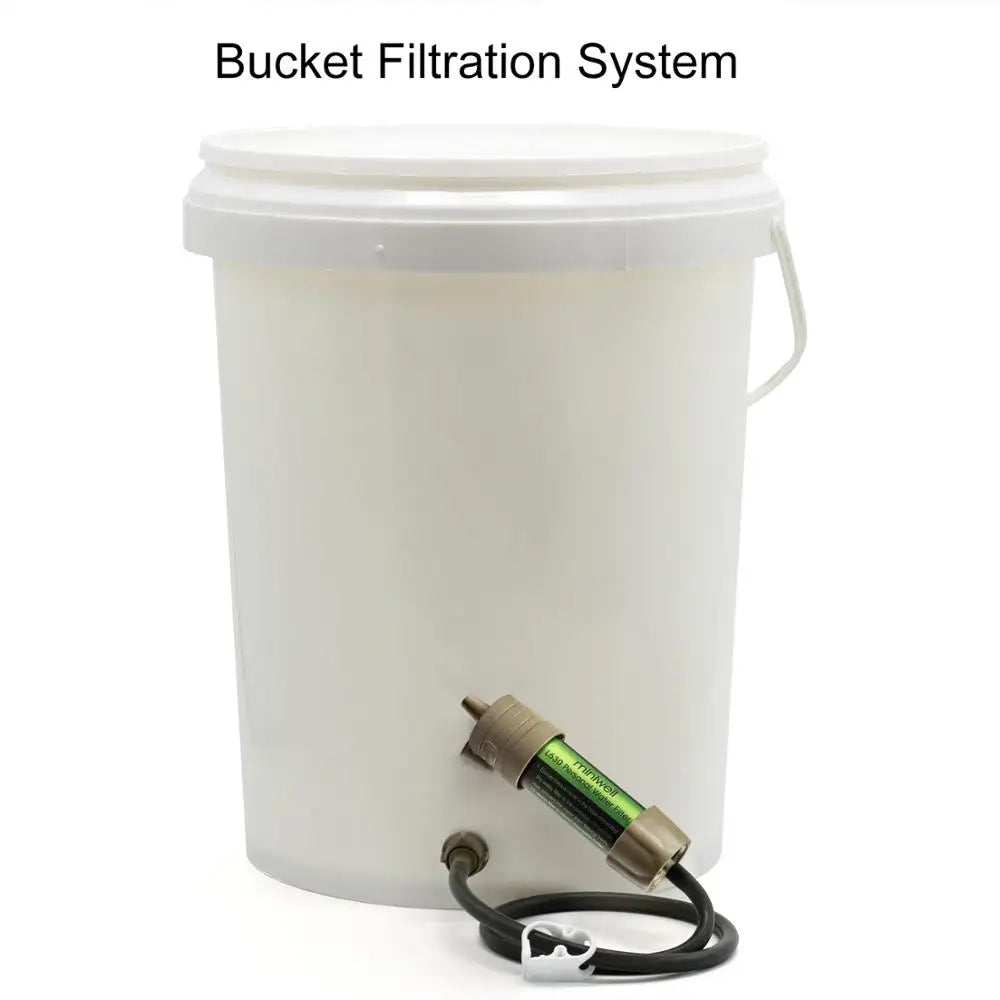 Miniwell Portable Camping Water Filter – 2000L Capacity | Outdoor Emergency Survival Gear