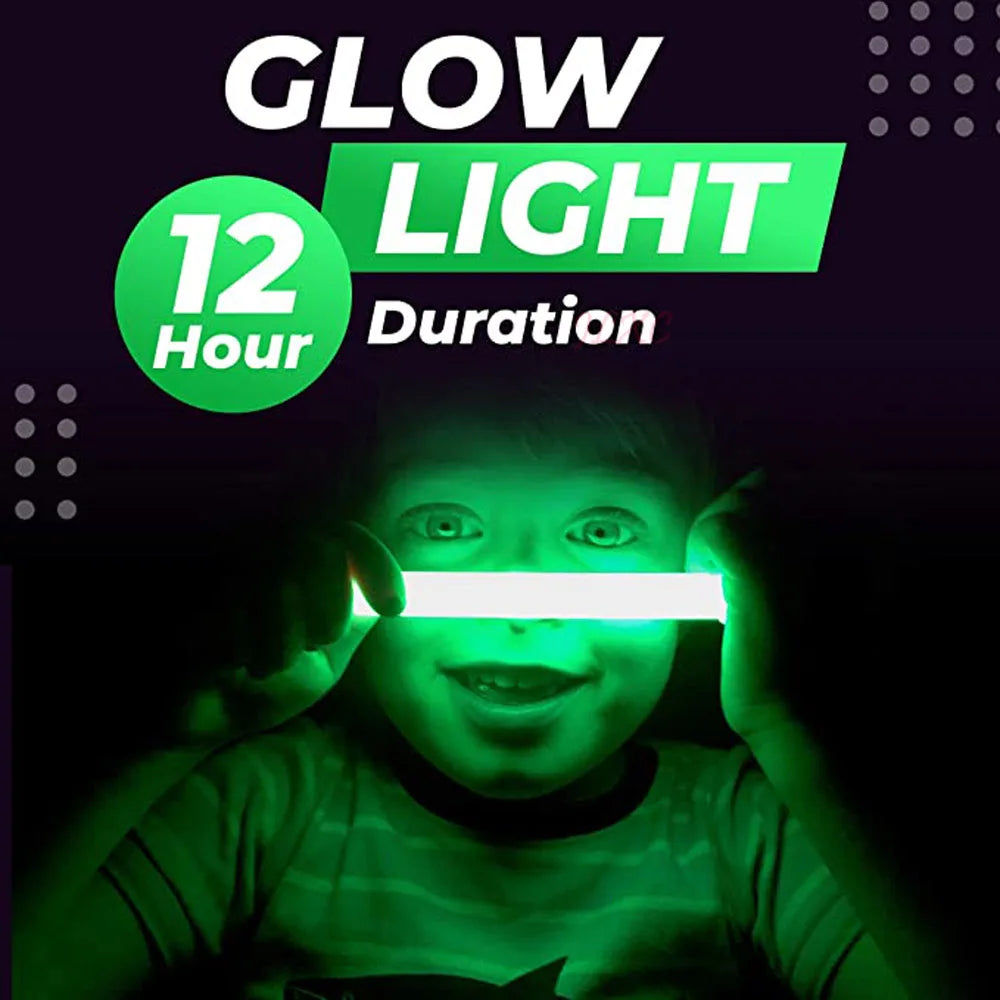 10PCS 6-Inch Green Glow Sticks – Emergency Chemical Light for Camping, Survival, Earthquakes & Power Outages