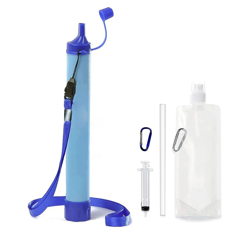 Emergency Portable Water Filter – Fast-Acting Lightweight Purifier for Outdoor Survival, Camping & Hiking