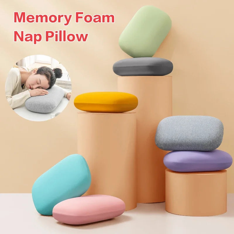 Multifunction Memory Foam Neck Pillow – Soft Slow Rebound Travel Pillow for Sleeping & Cervical Support