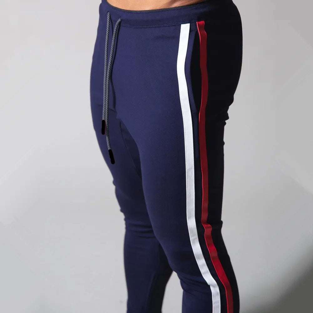Men’s Skinny Jogger Sweatpants – Cotton Fitness Track Pants for Running & Training