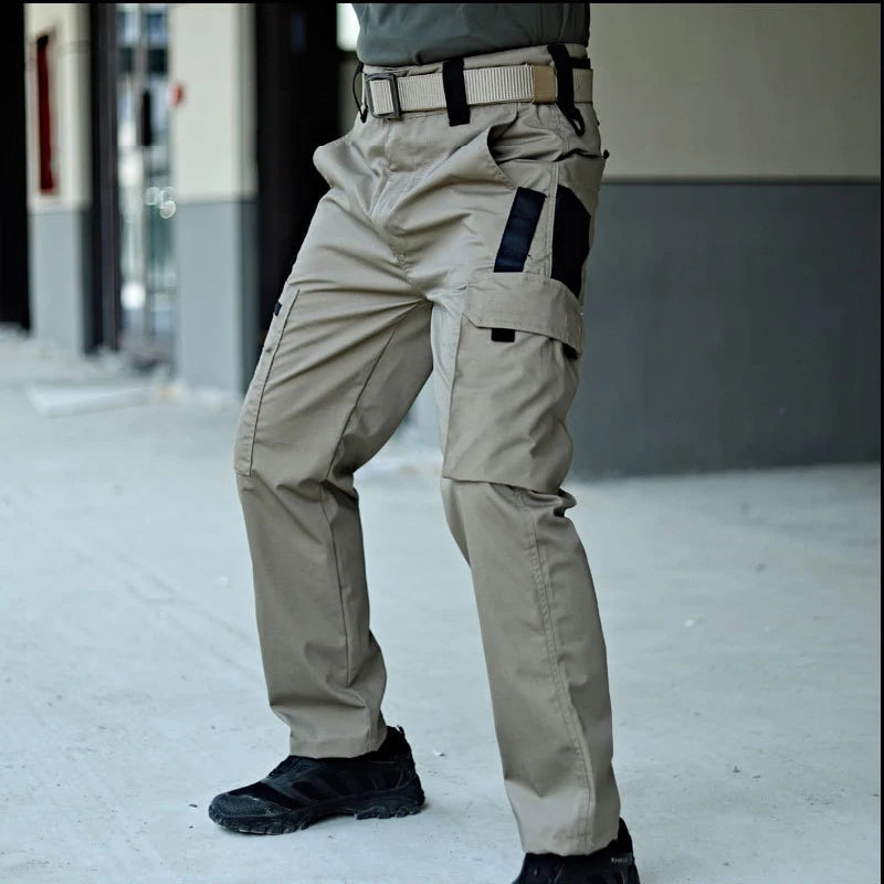 Men’s Tactical Cargo Work Pants – Waterproof Multi-Pocket Outdoor Hiking Trousers