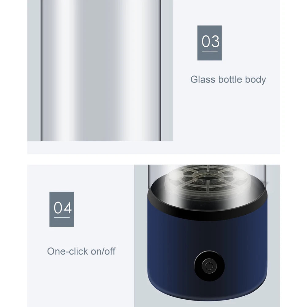 330ml Portable Hydrogen Water Generator Cup – Ionizer & Filter for Hydrogen-Rich Antioxidant Water