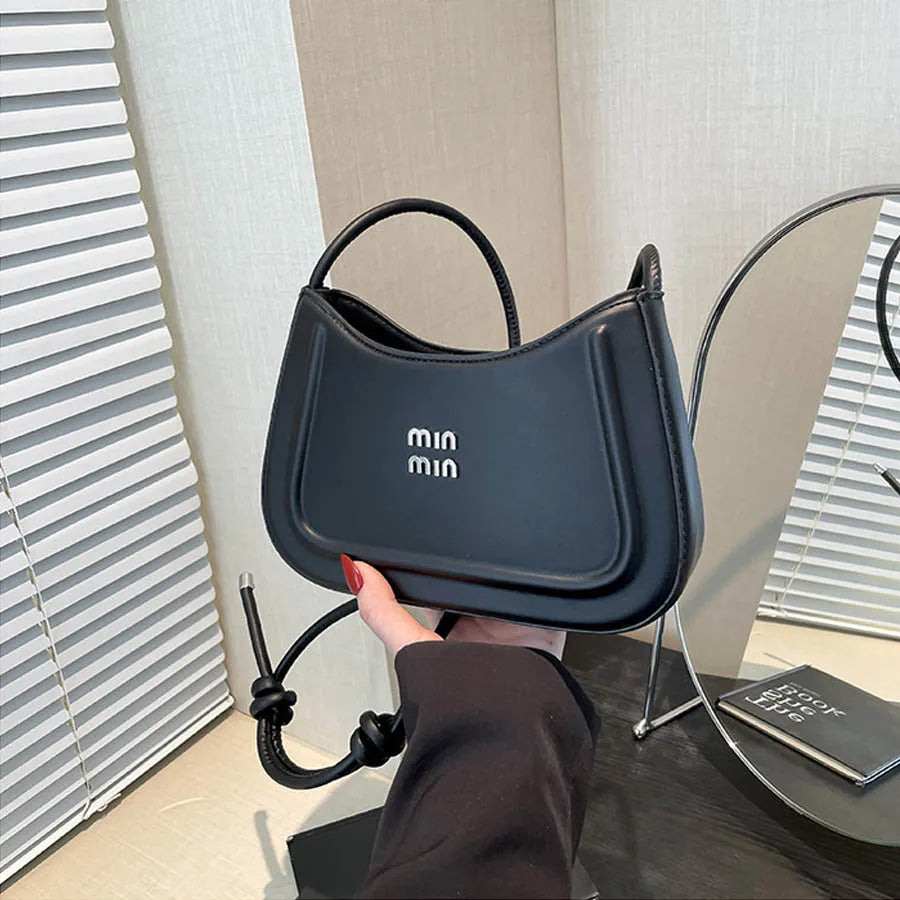2025 Korean-Style Women's Crescent Bag – High-End Autumn Handbag, Multifunctional Crossbody & Shoulder Bag