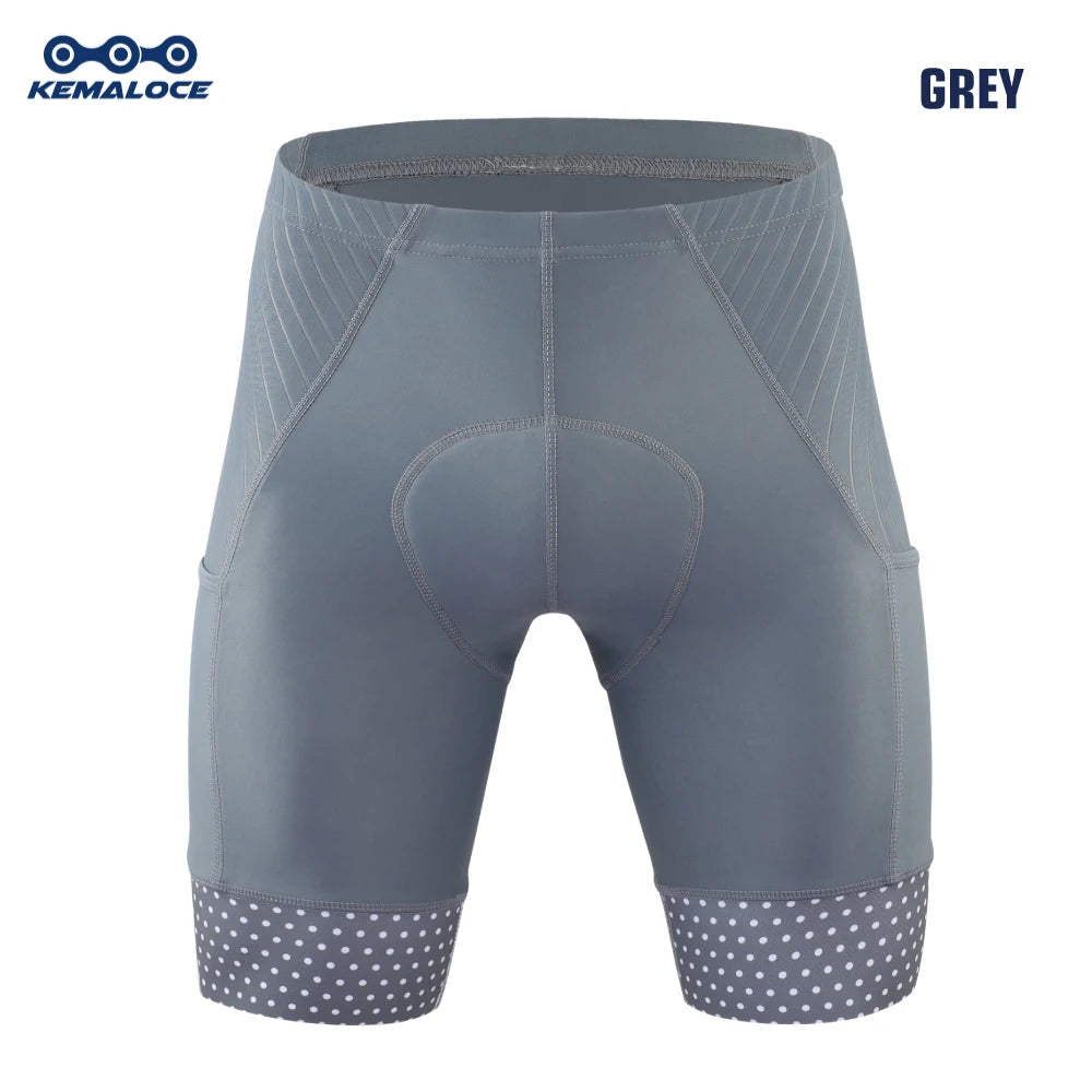 Men’s Cycling Shorts – Padded Compression Bike Shorts with Gel Pad & Reflective Details for Road Racing