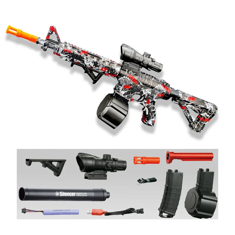 π« M416 Electric Gel Blaster Gun Toy
π¦ Outdoor Shooting Game β’ Parent-Child Interaction β’ Summer Water Ball Fun
