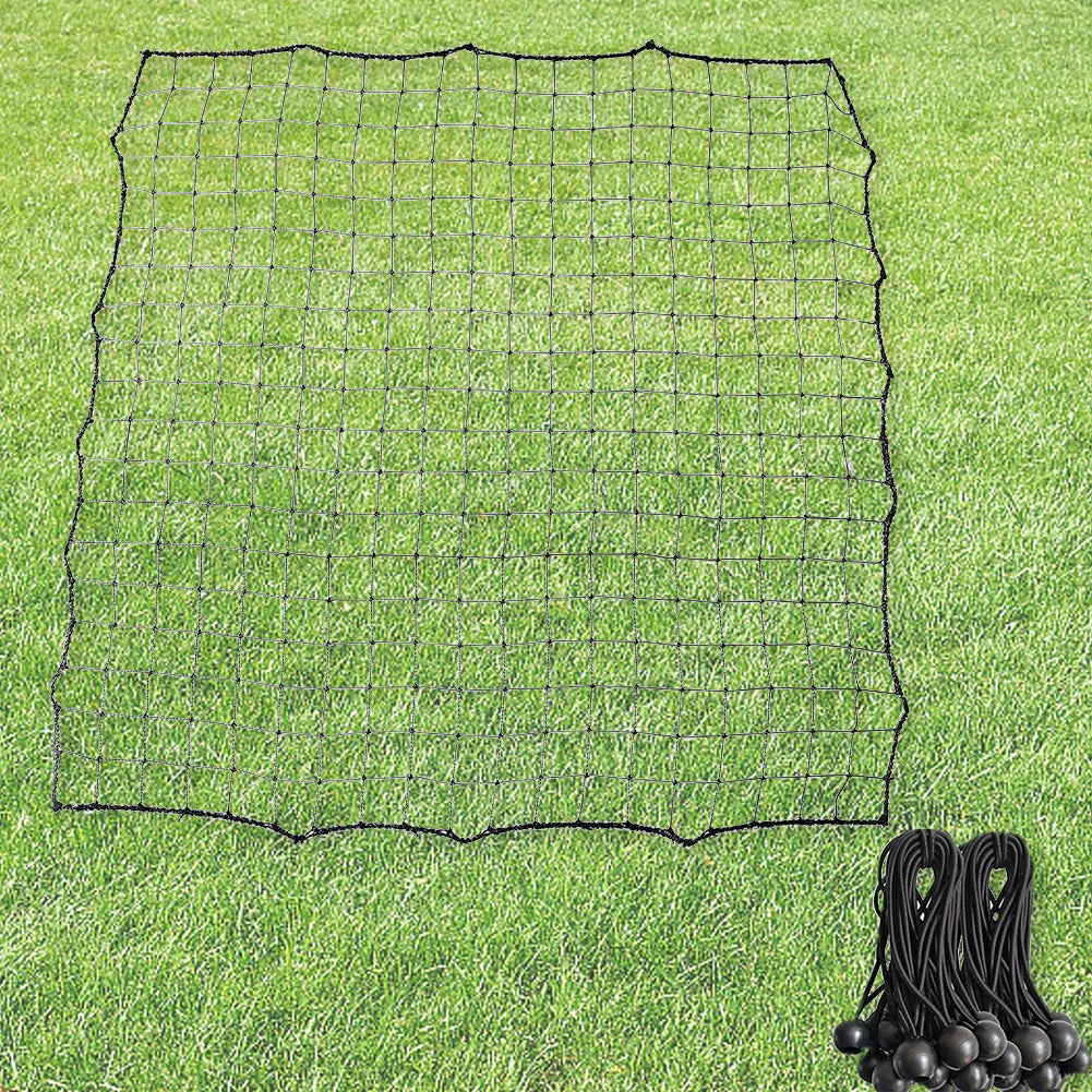 Adjustable Soccer Rebounder Net – Portable Kickback Trainer with 20 Elastic Ropes, Perfect for Beginner & Solo Practice