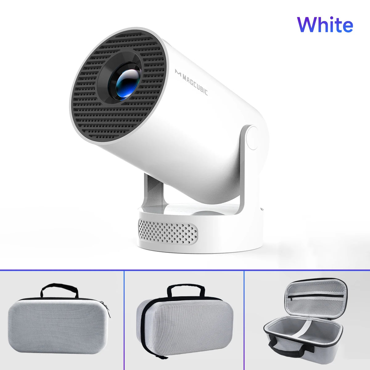 Magcubic HY300 Pro+ Portable Projector – Android 11, 4K Support, 290 ANSI Lumens, 180° Flexible Design, Dual WiFi & BT 5.0
