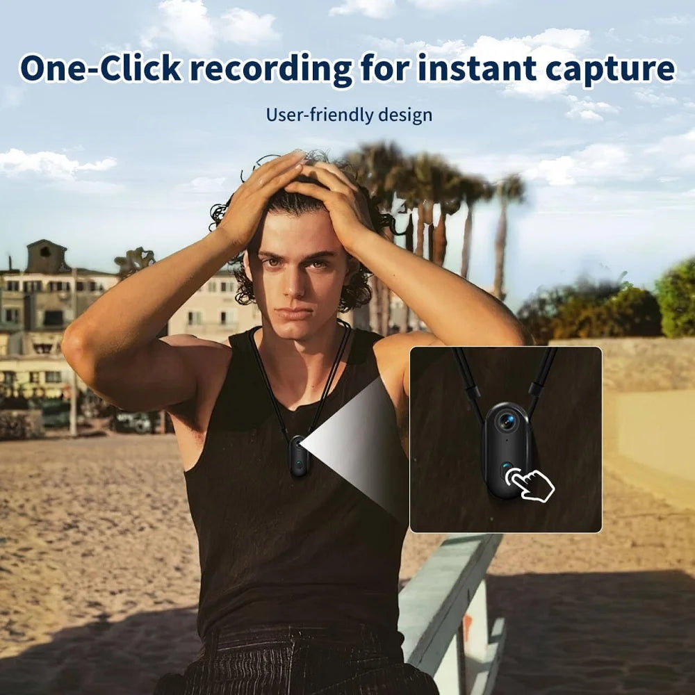 4K Wireless Pet Collar Camera – HD Video Recording Action Cam for Dogs & Cats, Outdoor Adventure or Gift Idea