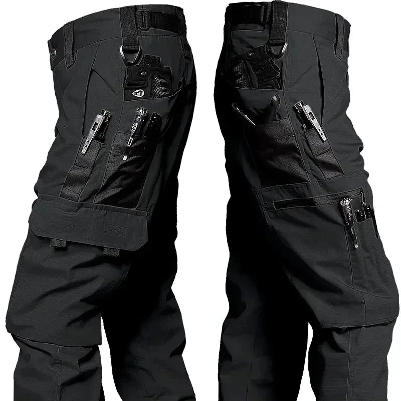Men’s Tactical Cargo Work Pants – Waterproof Multi-Pocket Outdoor Hiking Trousers