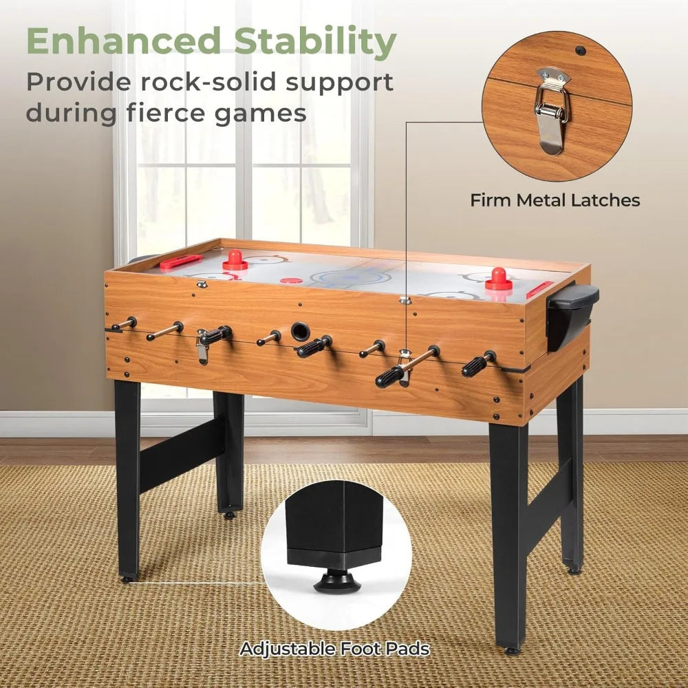 š® 3-in-1 Multi Game Table ā 48" Combo Set with Foosball, Air Hockey & Billiards | Perfect for Adults & Kids