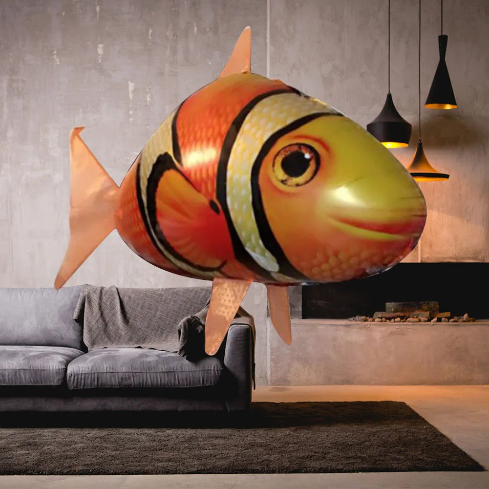 Infrared RC Flying Shark Balloon Toy – Remote Control Air Swimmer for Kids, Parties & Fun Indoor Decor