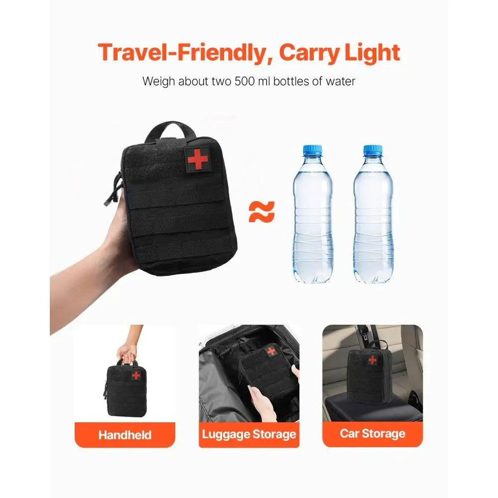 250-Piece Emergency First Aid Kit – All-in-One Survival Medical Bag for Camping, Travel & Home Use