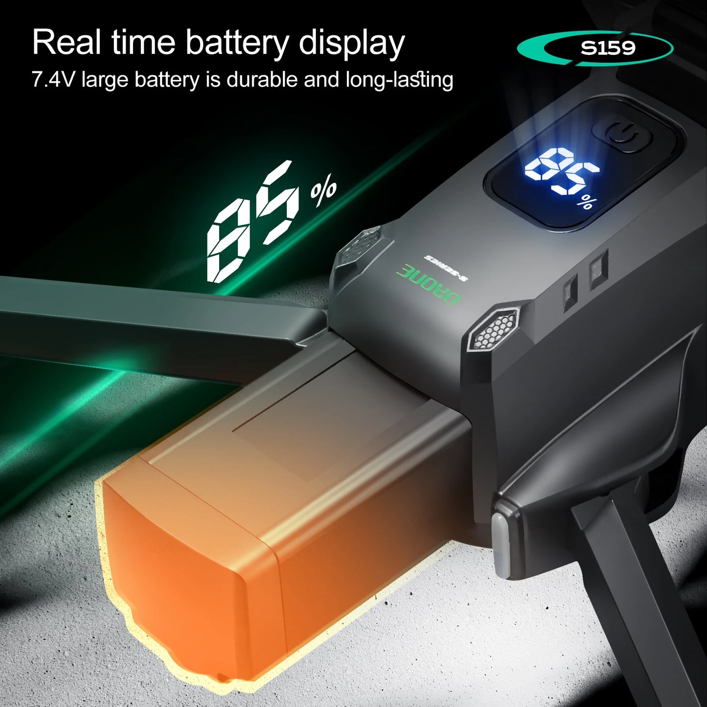 2025 Long-Endurance GPS Drone – Dual Cameras, 5.9" LCD Remote, Brushless Motor & Obstacle Avoidance (2 Batteries, 45min Flight)