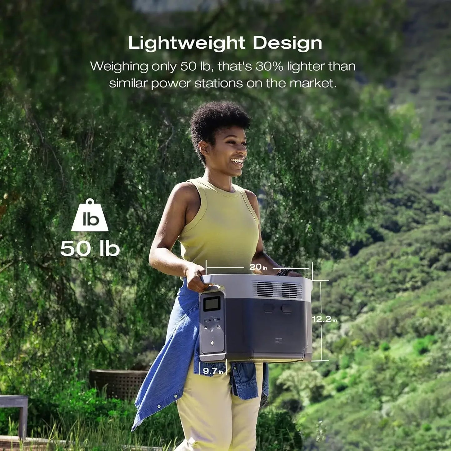 2400W Portable Power Station – Ultra-Fast Charging LFP Solar Generator, Fully Recharged in 1 Hour