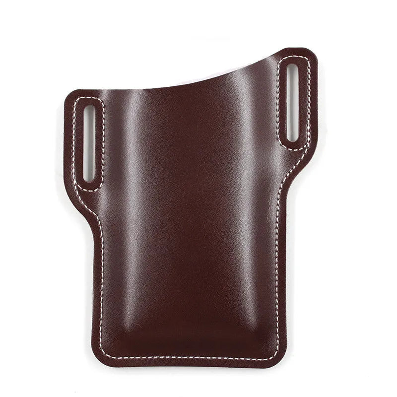 📱 Men's Phone Case Holster – Belt Loop Leather Waist Bag | Travel, Camping & Everyday Carry