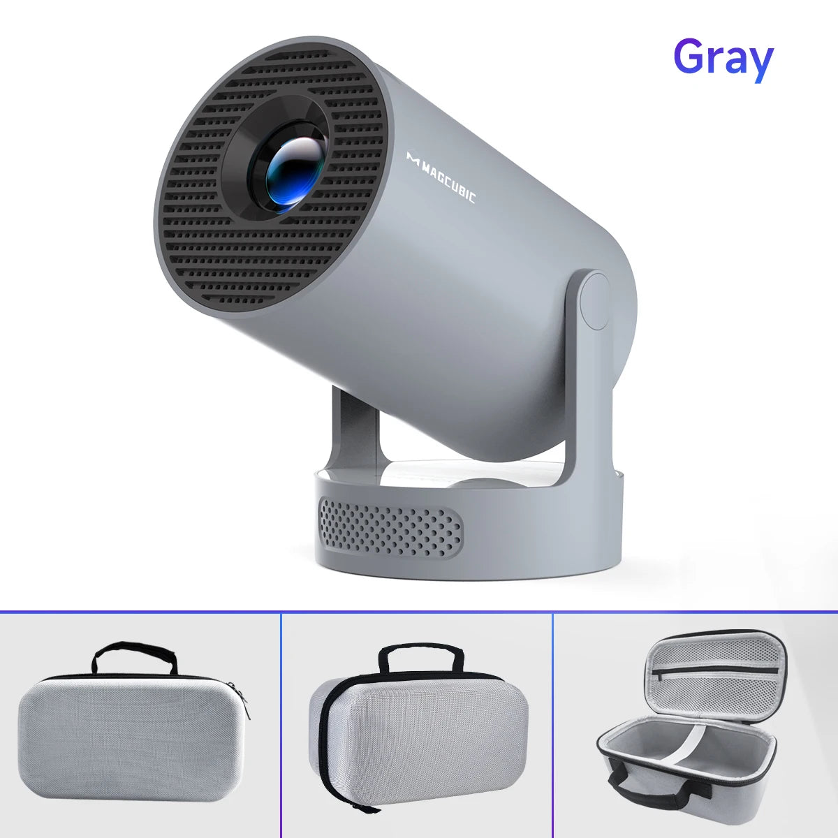 Magcubic HY300 Pro+ Portable Projector – Android 11, 4K Support, 290 ANSI Lumens, 180° Flexible Design, Dual WiFi & BT 5.0