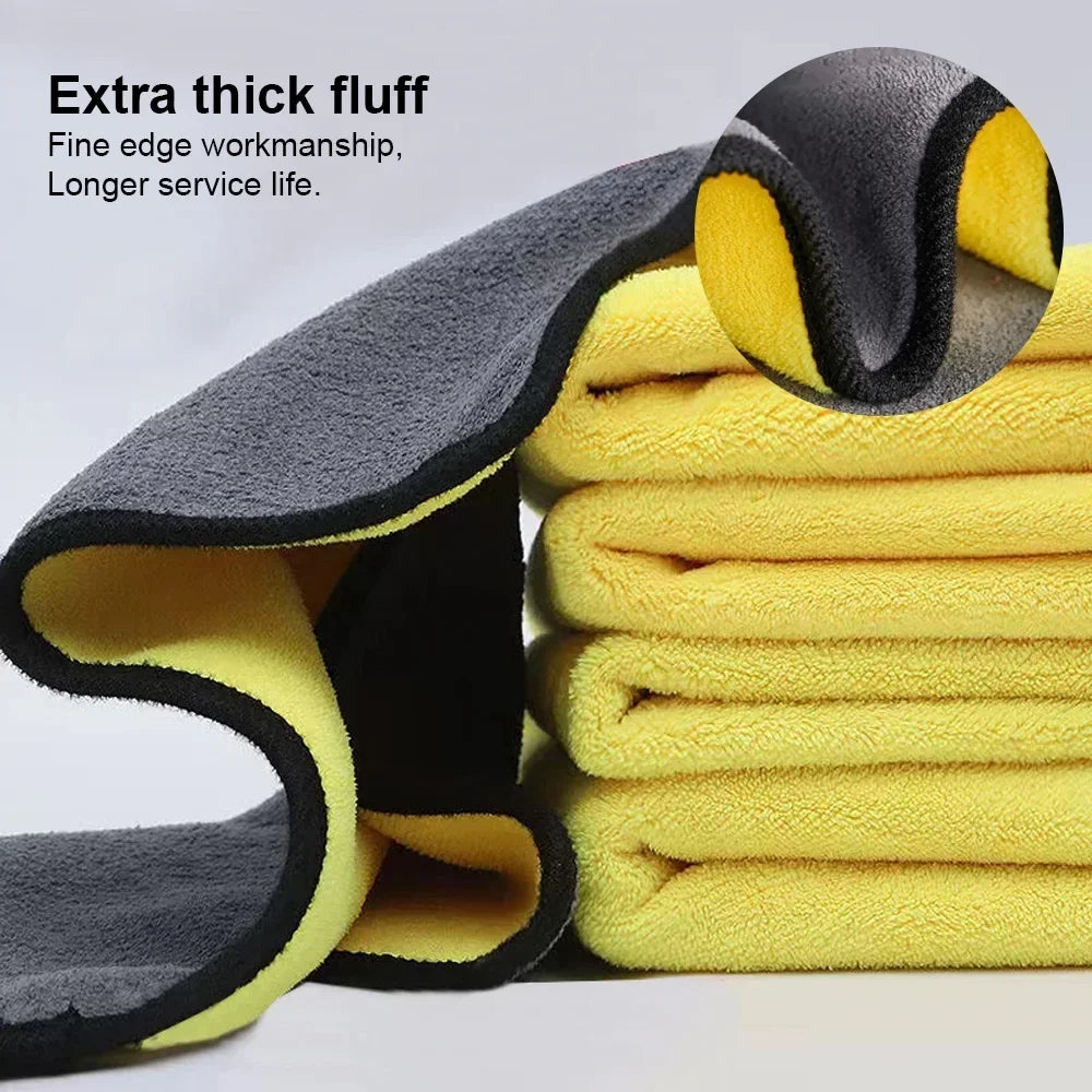 🧽 5Pcs Premium Microfiber Car Wash Towels
30x30cm / 60x30cm | Ultra-Soft | Scratch-Free | High-Absorbency