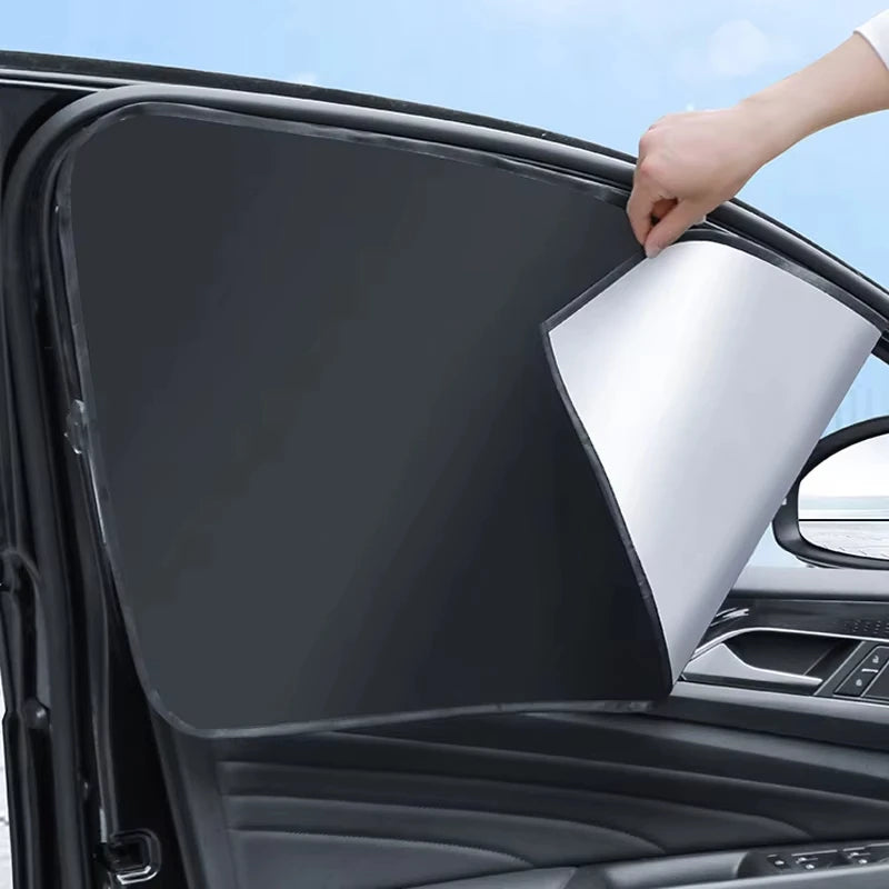 Magnetic Car Side Window Sun Shades – Double-Sided UV Protection Curtains for All Seasons