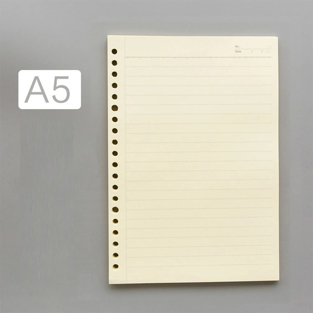 50-Sheet Loose Leaf Paper Set – Multi-Size, Multi-Hole Refill Pages for Binders & Notebooks