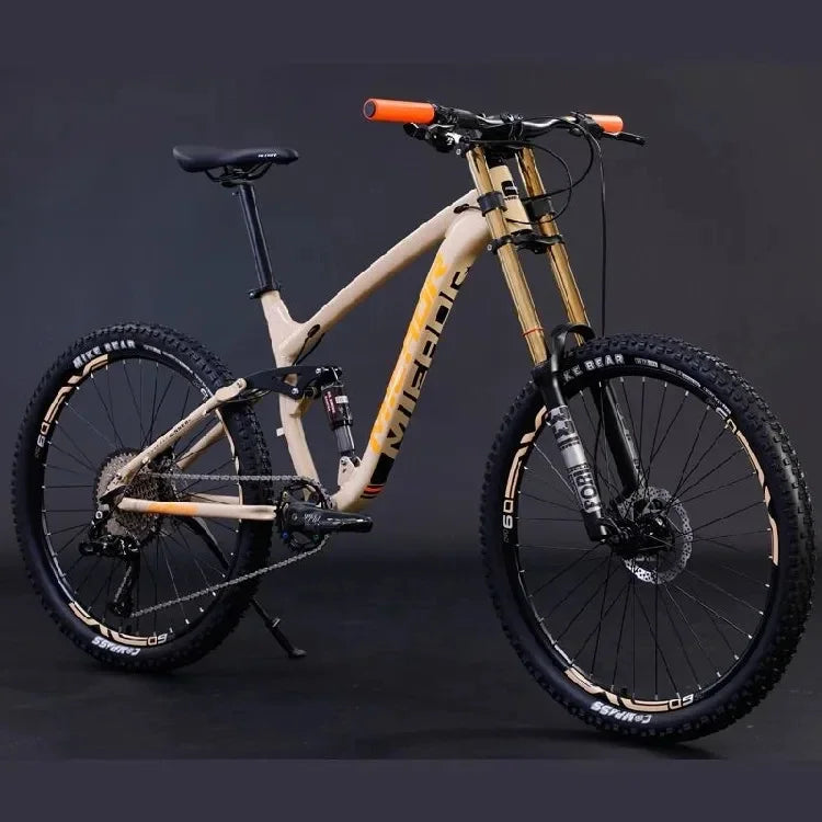 26/27.5-Inch Full Suspension Mountain Bike – 11-Speed Soft Tail with Hydraulic Brakes for Adults