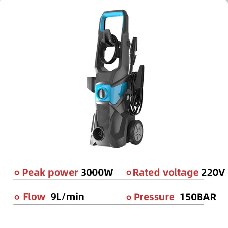 Portable High-Pressure Car Washer – Powerful Automatic Water Pump for Car, Bike, Patio & Garden Cleaning