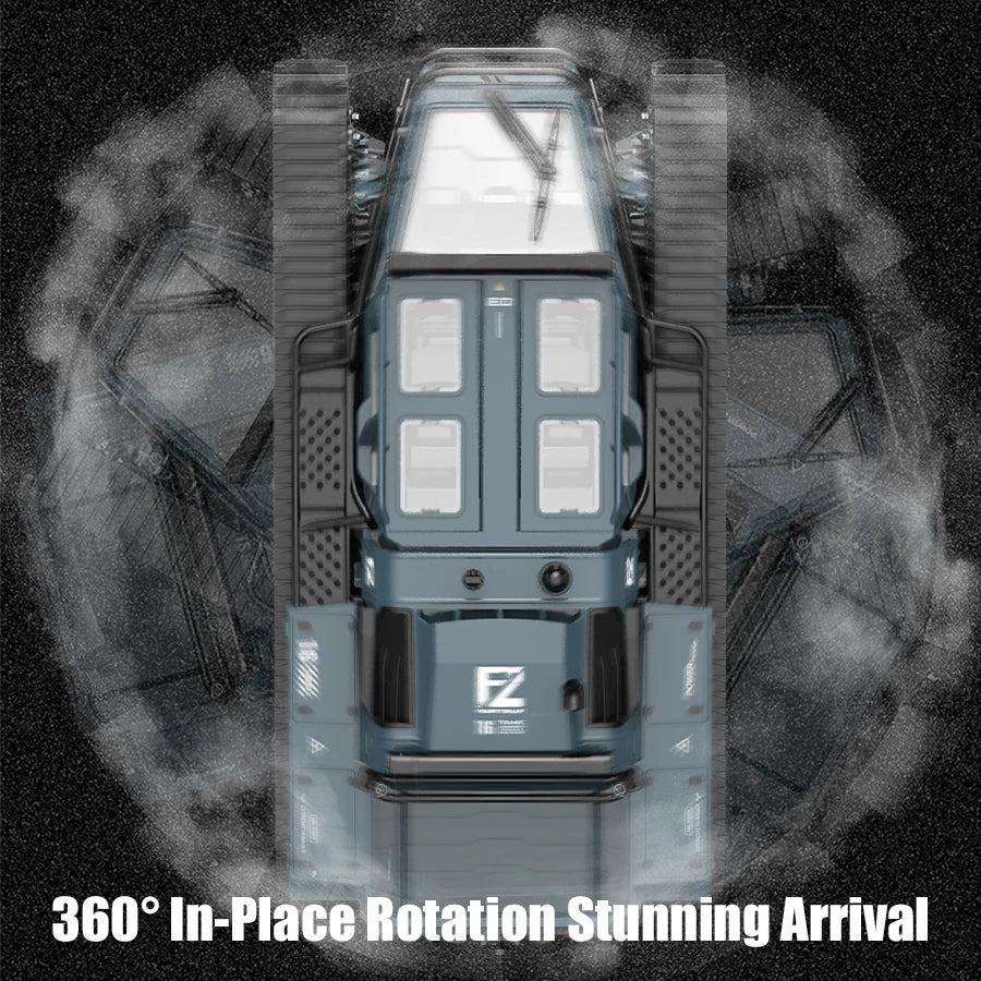 LED RC Tank Toy with Full-Scale Drift & Off-Road Control – Realistic Remote Vehicle for Kids