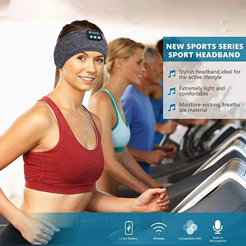 Wireless Music Headband with Built-In Bluetooth – Sleep, Sweat, or Meditate in Total Comfort