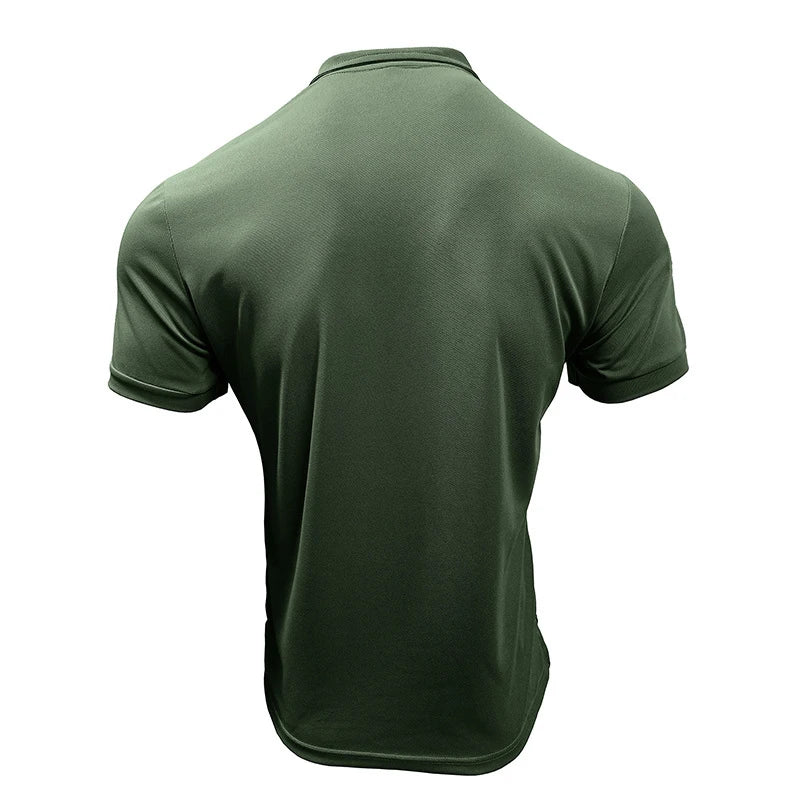 Men’s Casual Short Sleeve Button-Down Shirt – Solid Color Summer Top with Turn-Down Collar
