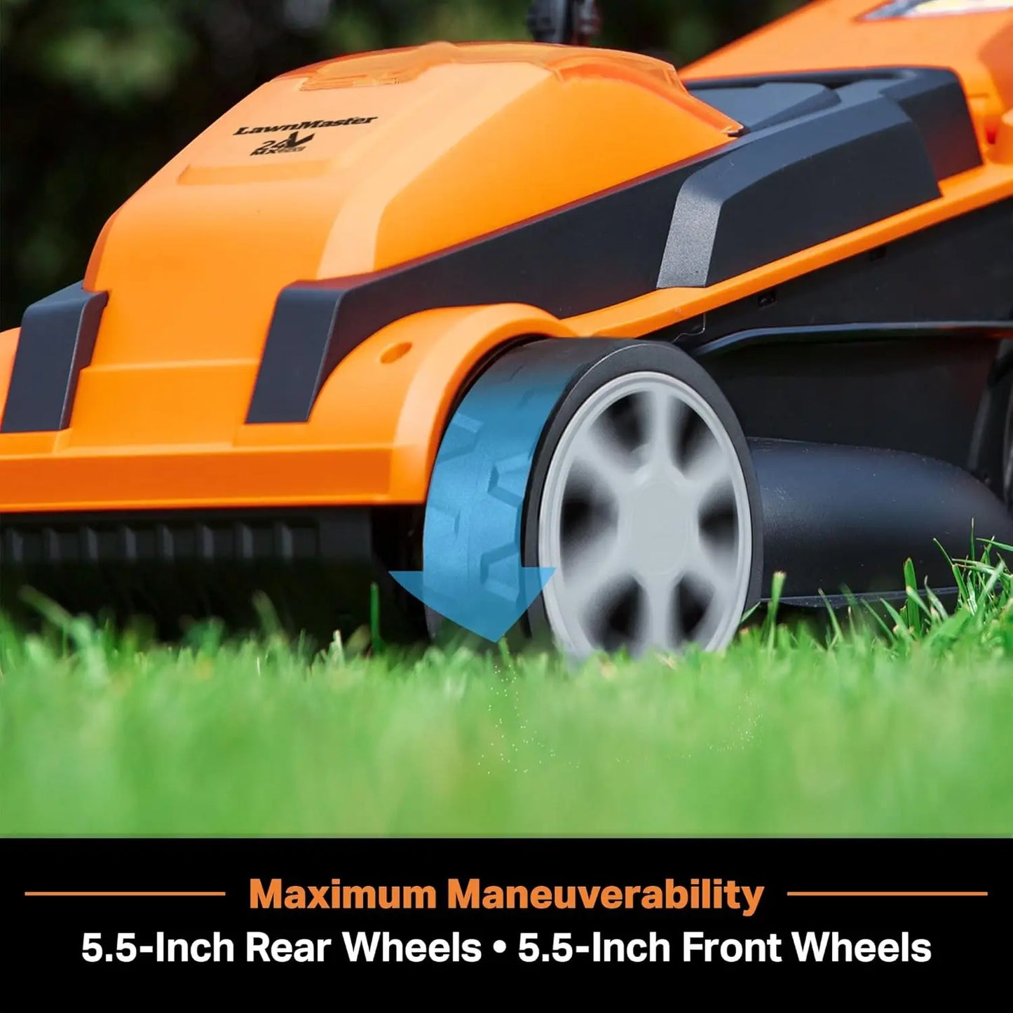24V Max 13" Cordless Lawn Mower & Leaf Blower Combo – Includes 2x 4.0Ah Batteries & Charger
