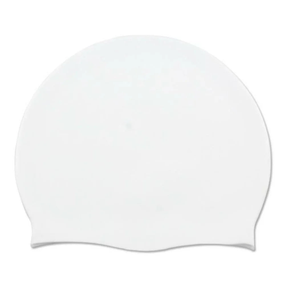 Waterproof Swimming Cap for Men & Women – Solid Color Swim Cap for Long Hair, Adult Pool Use