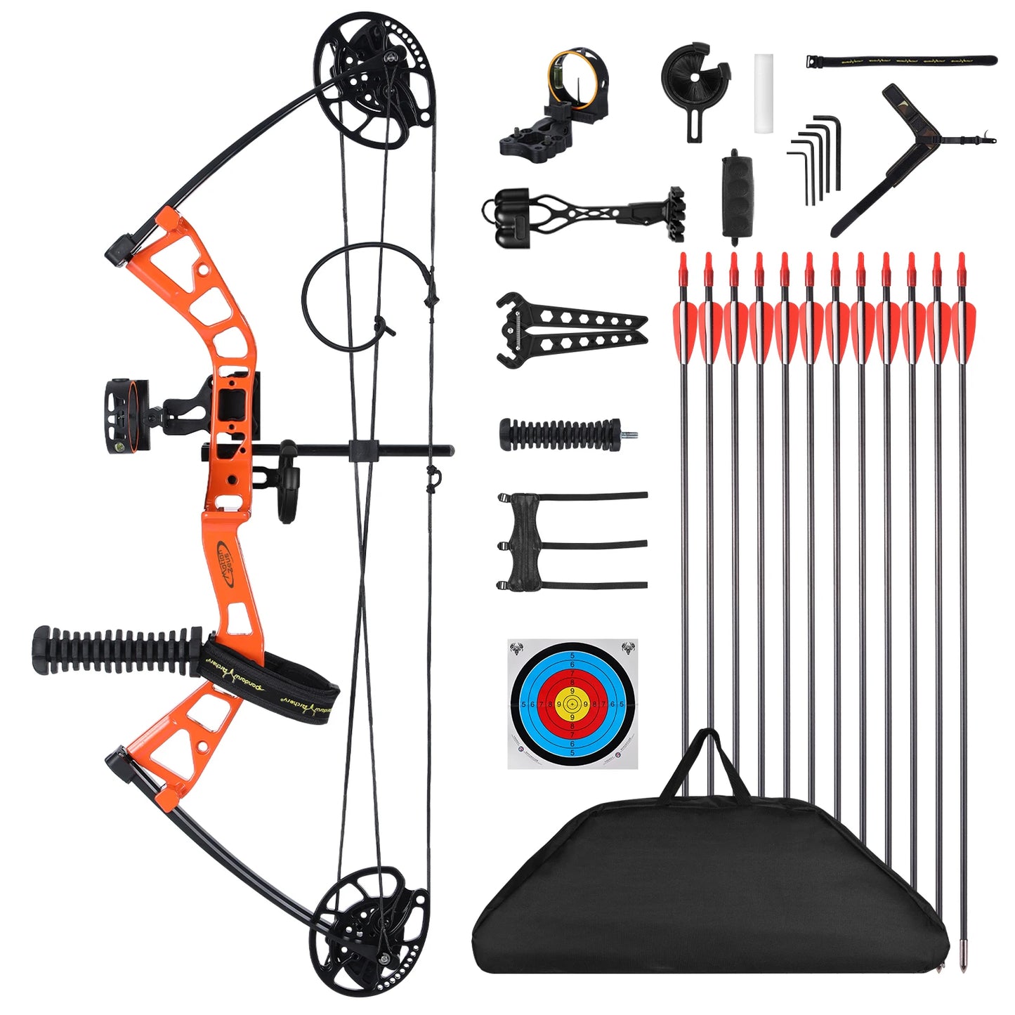 🏹 Junior Compound Bow Set for Youth, Beginners, and Women | Adjustable Draw Weight & Length | Up to 290 FPS