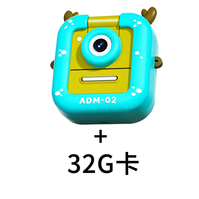 Kids Instant Print Digital Camera – Mini Portable Photography & Video Camera with Thermal Printing for Holiday & Birthday Gifts