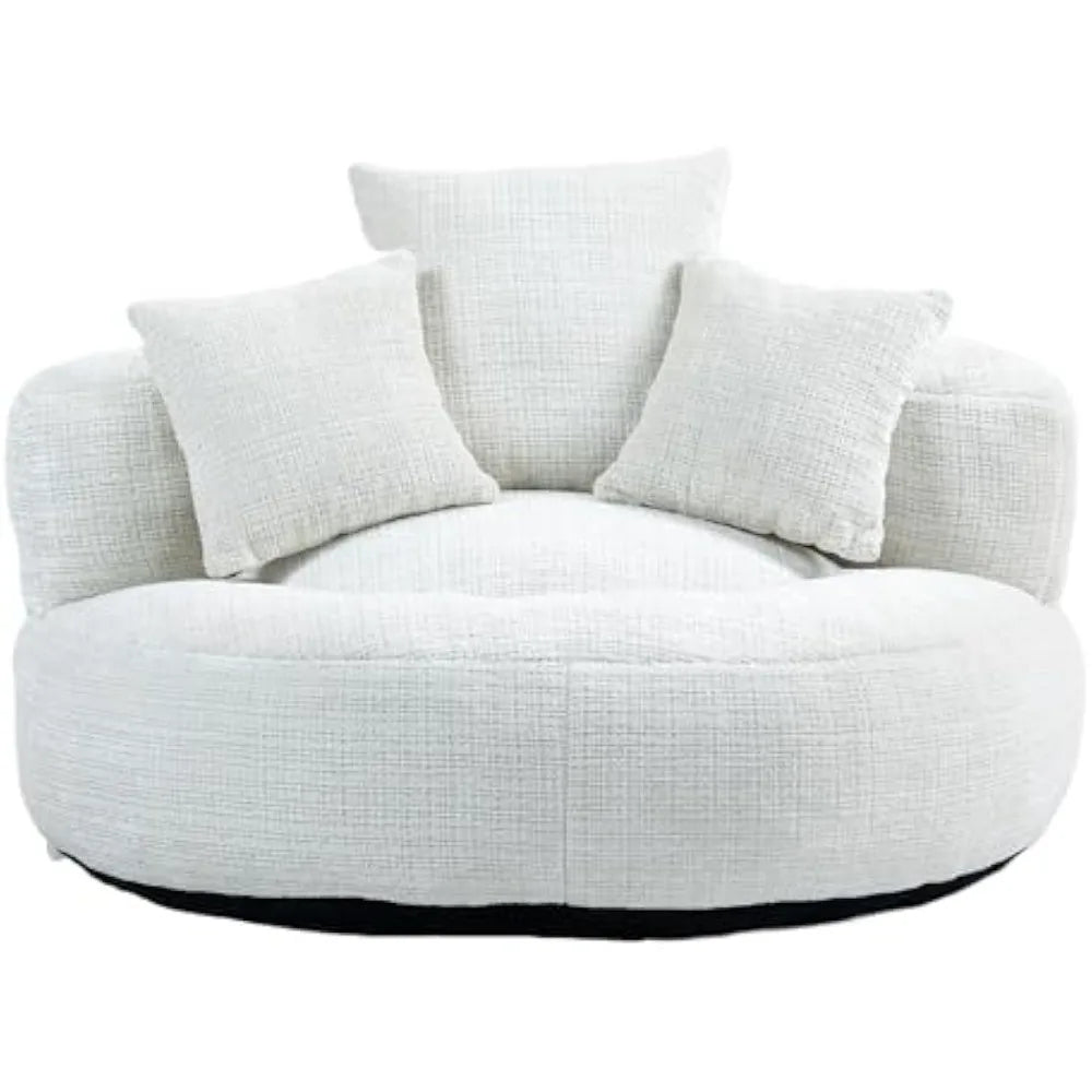 Ultimate Chill Spot: Oversized Ergonomic Bean Bag for Gaming & Lounging