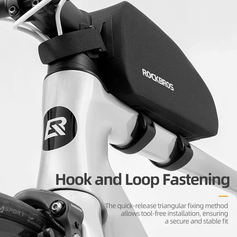 Waterproof Hard Shell Bike Frame Bag – Large Capacity Top Tube Storage for MTB & Road Bikes