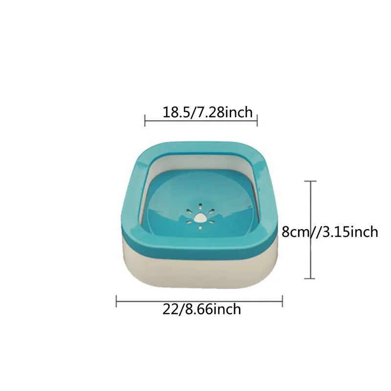 Anti-Splash Dog Water Bowl – 1L Large-Capacity Pet Waterer for Dogs, Cats & Puppies, Spill-Resistant Design