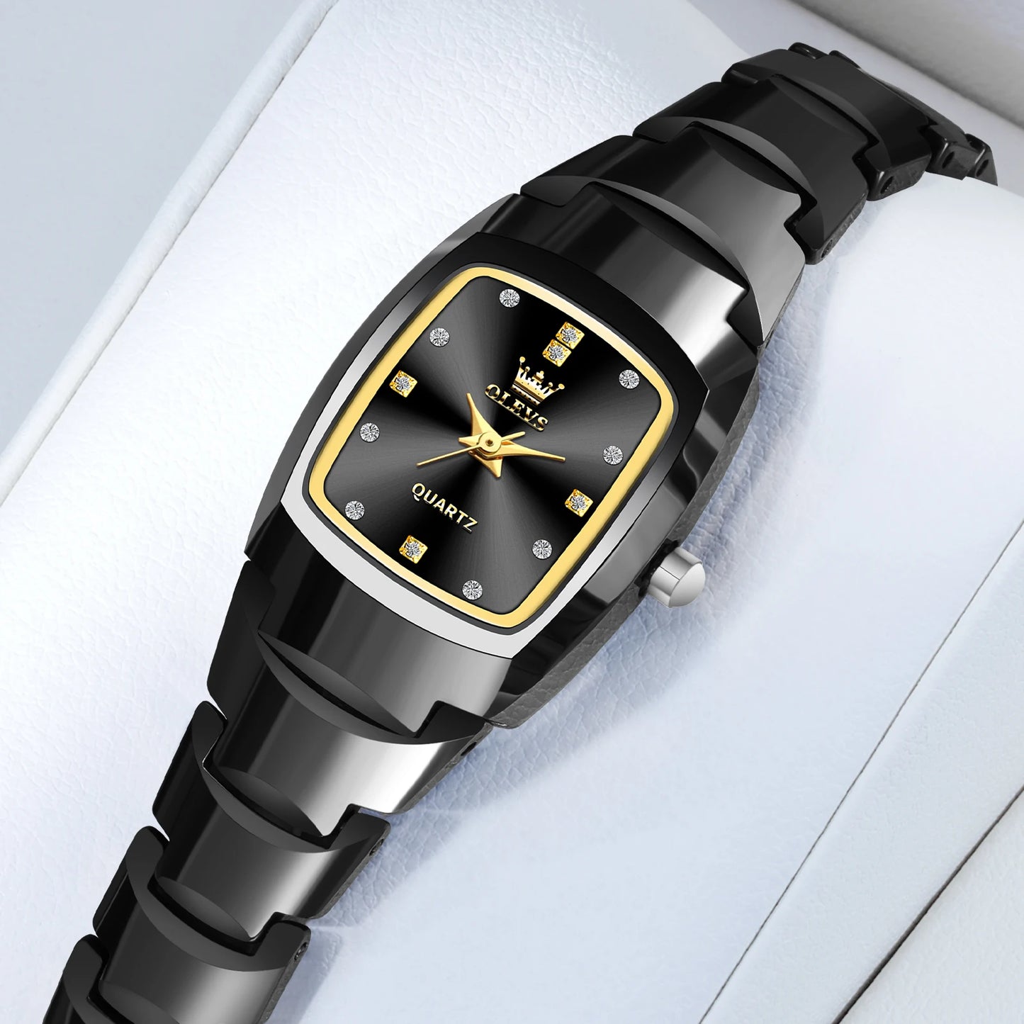 Ladies Waterproof Gold Luxury Watch – Elegant Stainless Steel Quartz Wristwatch Gift