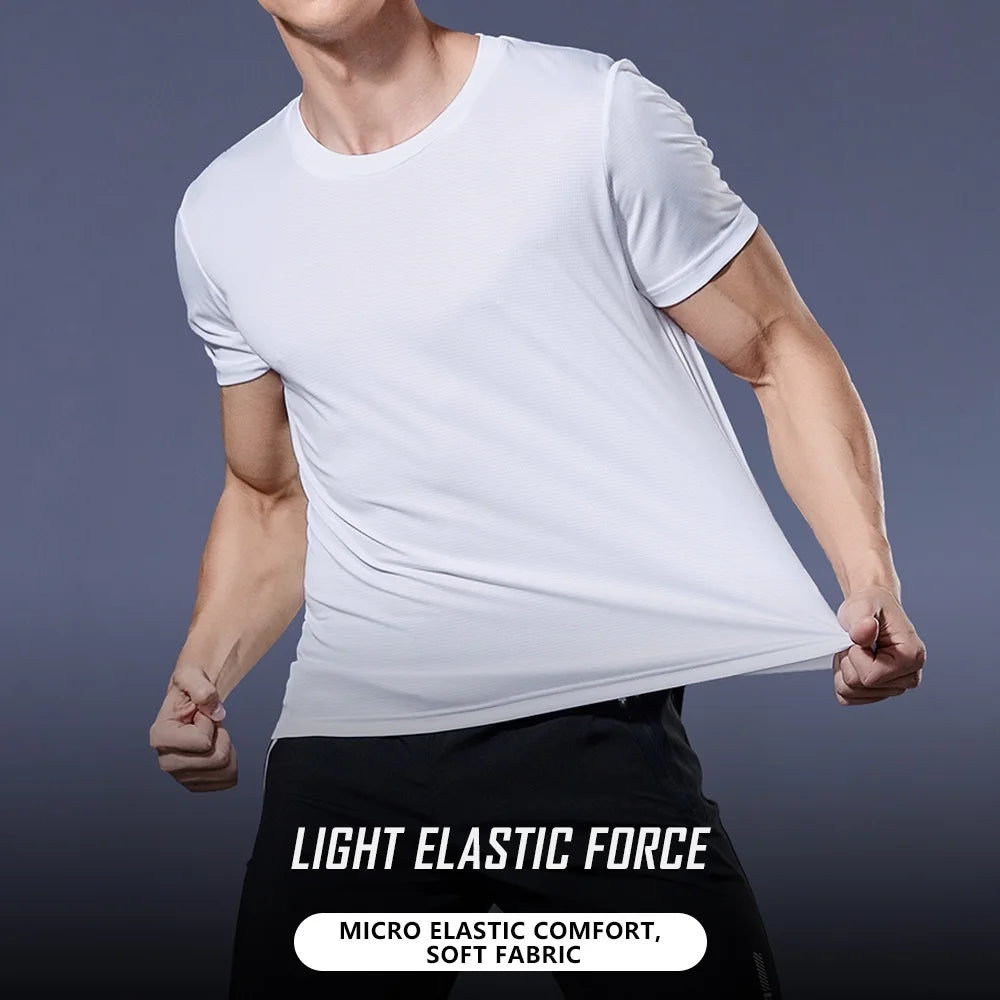 Men’s Quick-Dry Short Sleeve Workout Shirt – Lightweight, Moisture-Wicking Athletic T-Shirt for Training & Running