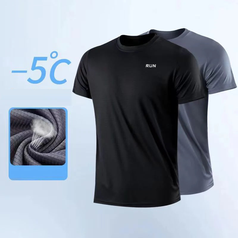 Men’s Quick-Dry Short Sleeve Workout Shirt – Lightweight, Moisture-Wicking Athletic T-Shirt for Training & Running