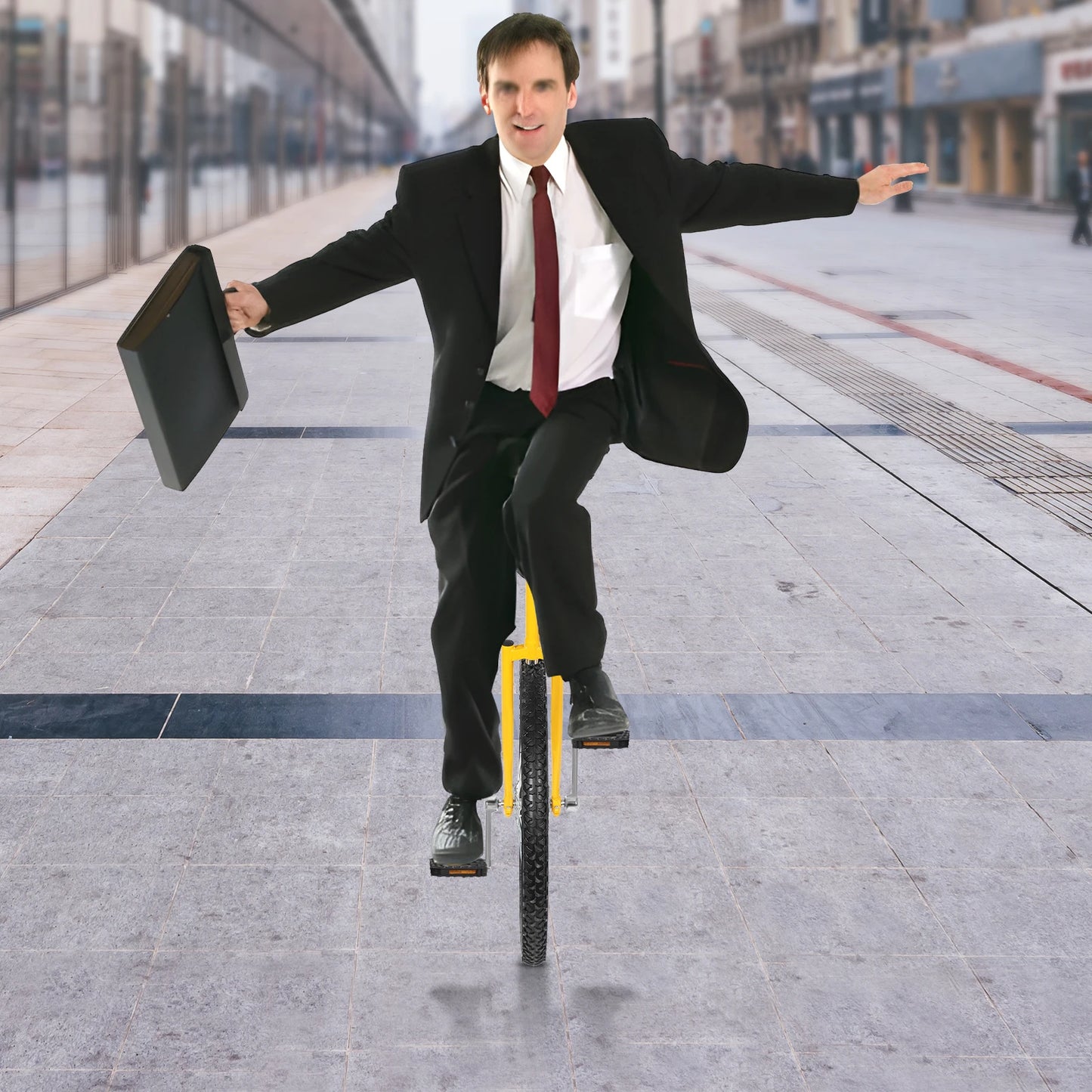 24” Outdoor Unicycle – Adjustable Height One-Wheel Bike with Leakproof Tire for Fitness & Fun