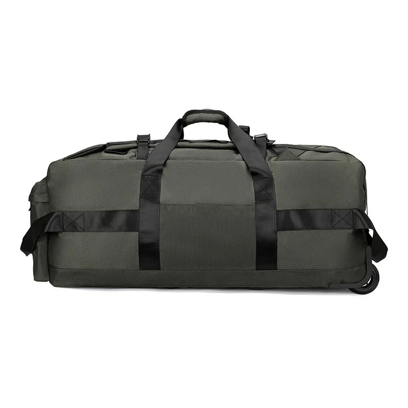 Foldable Wheeled Duffle Bag – Large-Capacity Travel & Camping Backpack with Rolling Design